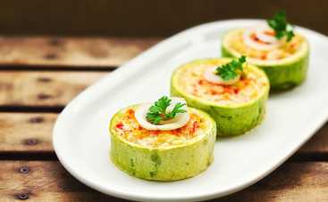 Сезонное объедение! Кабачки фаршированные мясным фаршем (рецепт)