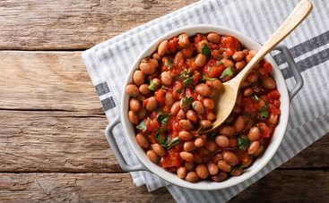 Белая фасоль со сладким соусом чили (рецепт)