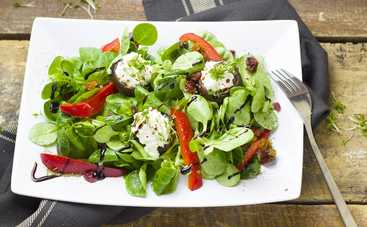 Творожный салат с овощами (рецепт)