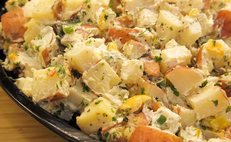 Картофельный салат на каждый день (рецепт)