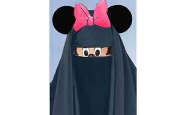 Подружка Мики-Мауса одела паранджу