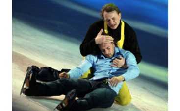 Пьяные Авербух и Башаров вышли на каток