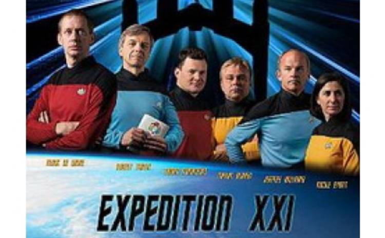 Экипаж МКС стал героями Star Trek