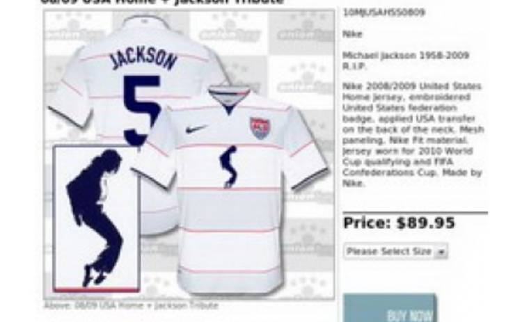 Nike выпустила футболку сборной США по футболу с фамилией Джексона