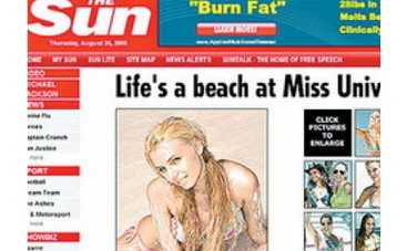 Экс-"ВИА Гра" попала на обложку британского таблоида