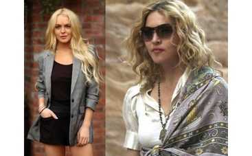 Мадонна объявила войну Линдсей Лохан