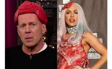 Брюс Уиллис вдохновился нарядом Lady GaGa