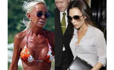 Бэкхем становится похожей на Донателлу Версаче?