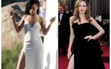 Рианна копирует правую ногу Анджелины Джоли