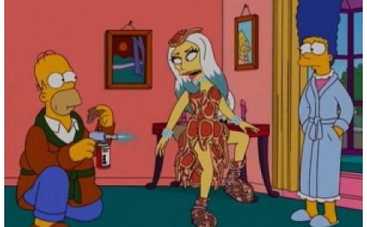 Lady Gaga сменит 18 нарядов в Симпсонах