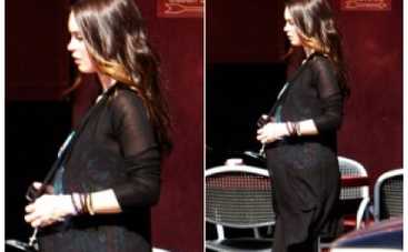 Меган Фокс показала округлившийся животик