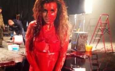 Анна Седокова облила себя кровью (ФОТО)