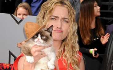Церемонию MTV Movie Awards посетил знаменитый Сердитый кот Grumpy Cat