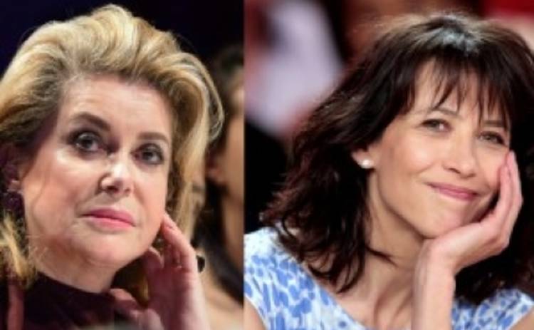 Катрин Денев и Софи Марсо поругались из-за президента Франции