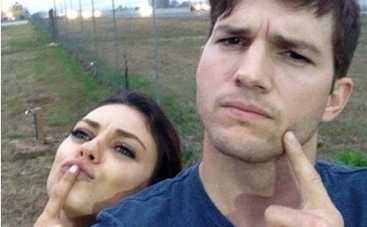 Беременная Мила Кунис потусила с ковбоями