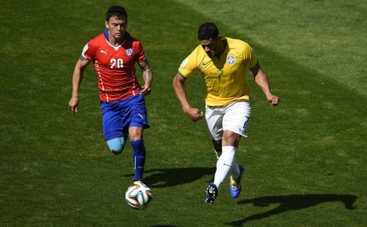 Чемпионат мира по футболу 2014: Бразилия — Чили. Счет 1:1 (3:2 пенальти) (ВИДЕО)