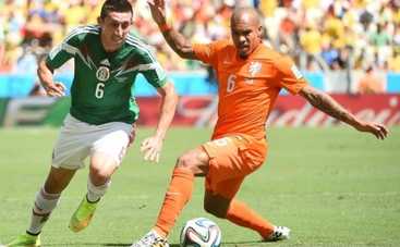 Чемпионат мира по футболу 2014: Нидерланды — Мексика. Счет 2:1 (ВИДЕО)