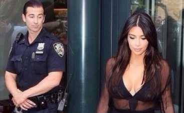 Ким Кардашьян опозорила полицейского (ФОТО)