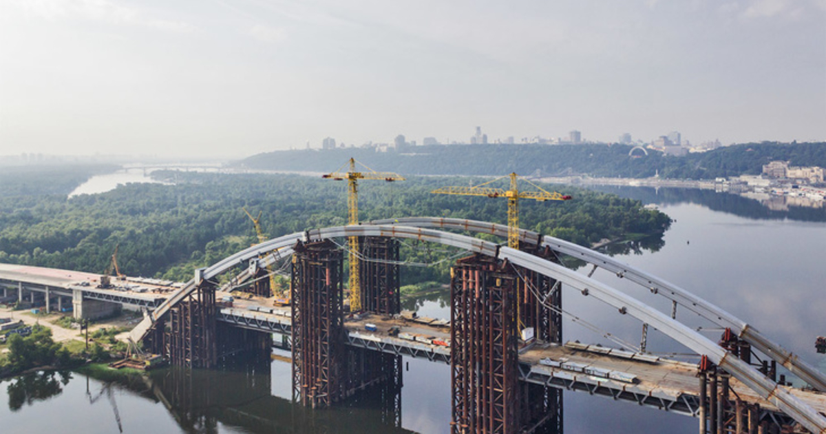 Киев мост через днепр