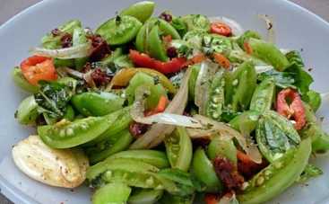 Салат из зеленых помидоров (рецепт)