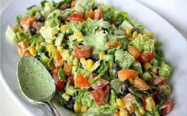 Зеленое дополнение к обеду: салат «Вспоминая лето» (видео-рецепт)