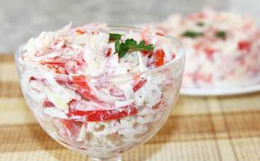 Непревзойденный салат «Красное море» с крабовыми палочками (рецепт)