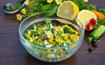 Салат с капустой и кукурузой для гурманов (рецепт)