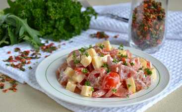 Салат с курицей и помидорами «Элла» (рецепт)