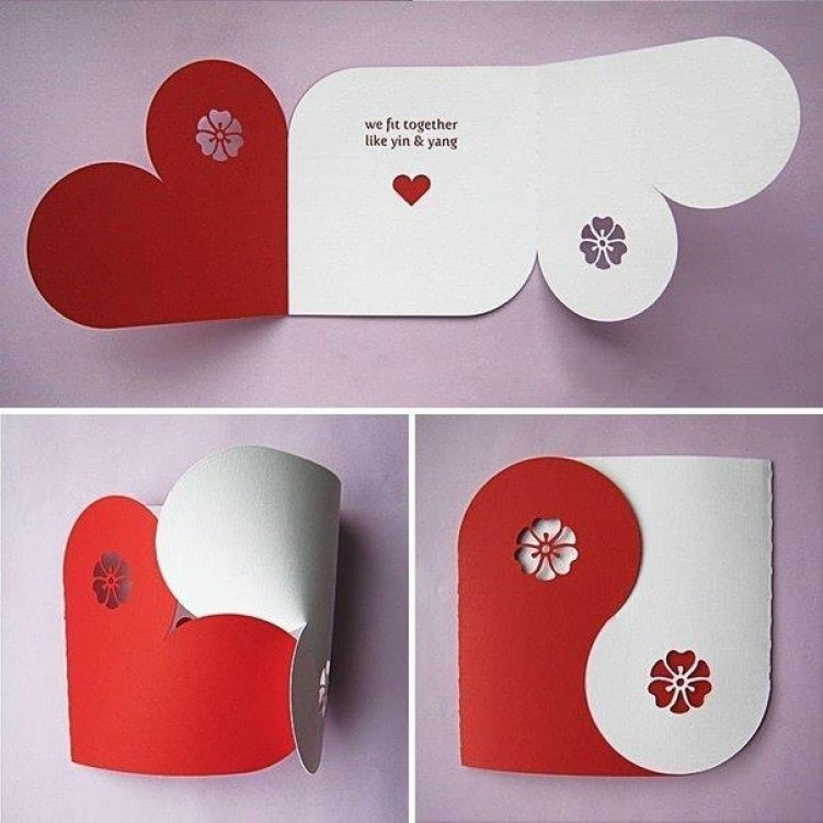 3D Открытка сердечко Подарок признание в любви ❤ Поделки своими руками ❤